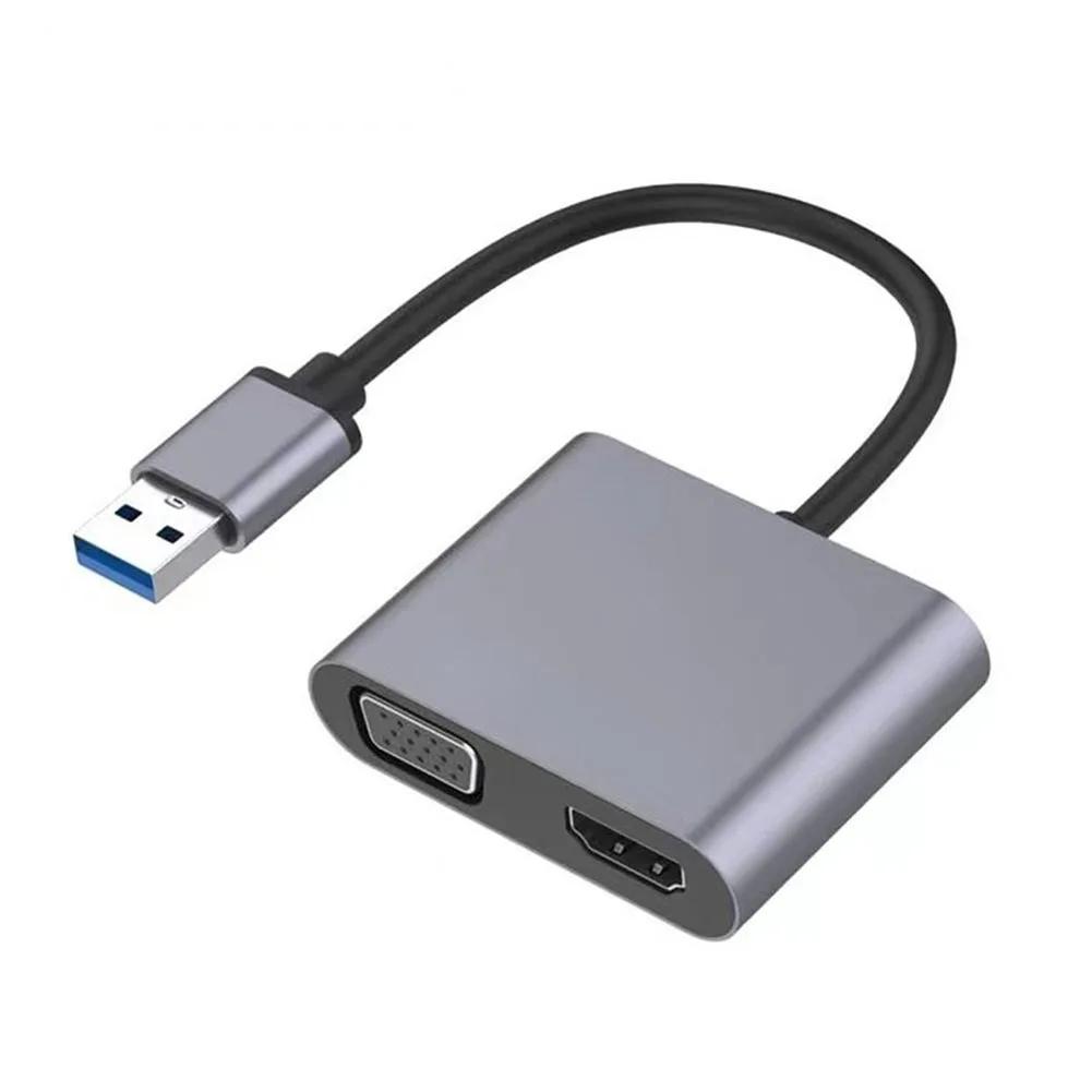 USB to HD VGA   ÷  ̺ , HDMI ȣȯ VGA ȭ ,  7, 8, 10/11, MacOS